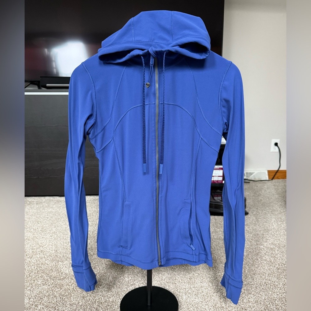Lululemon Define blue hooded jacket sz 8